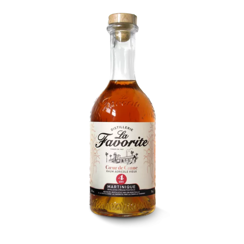 LA FAVORITE - RHUM VIEUX - COEUR DE CANNE - 4 ANS - 42% - 70CL LA FAVORITE - RHUM VIEUX - COEUR DE CANNE - 4 ANS - 42% - 70CL
