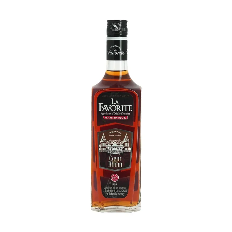 LA FAVORITE - RHUM VIEUX - COEUR DE RHUM - 40% - 70CL