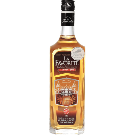 LA FAVORITE - RHUM AMBRÉ - COEUR AMBRE - 45% - 70CL