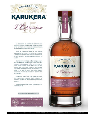 KARUKERA - RHUM AMBRÉ - L'EXPRESSION - 45% - 70CL