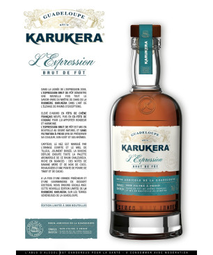 KARUKERA - RHUM AMBRÉ - L'EXPRESSION BRUT DE FÛT - 50,1% - 70CL