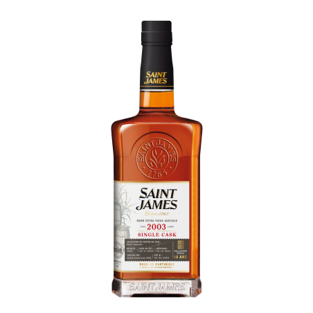 SAINT JAMES - RHUM VIEUX - SINGLE CASK - 2003 - 42,3% - 70CL