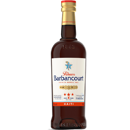 BARBANCOURT - RHUM VIEUX - 4 ANS - 43% - 70CL