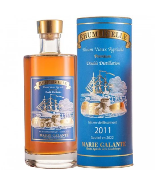BIELLE - RHUM VIEUX - PREMIUM 2011 - DOUBLE DISTILLATION - 45% - 70CL