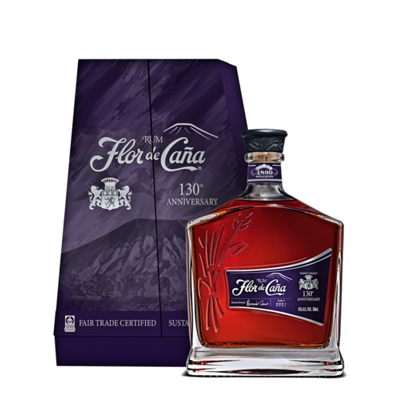 FLOR DE CAÑA - 130TH ANNIVERSARY - 45% - 70CL FLOR DE CAÑA - 130TH ANNIVERSARY - 45% - 70CL