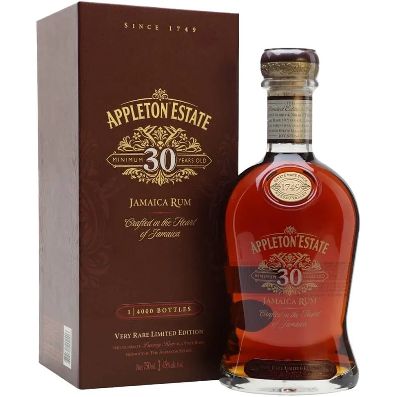 APPLETON ESTATE - RHUM VIEUX - 30 ANS - 45% - 75CL APPLETON ESTATE - RHUM VIEUX - 30 ANS - 45% - 75CL