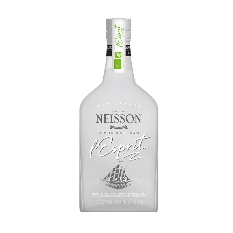 NEISSON - RHUM BLANC - L'ESPRIT BIO - 70% - 70CL NEISSON - RHUM BLANC - L'ESPRIT BIO - 70% - 70CL