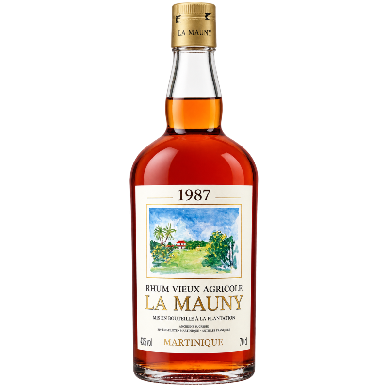 LA MAUNY - RHUM VIEUX - 1987 - 43% - 70CL