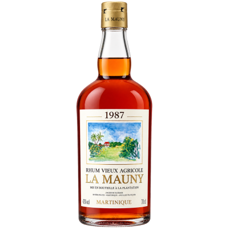 LA MAUNY - RHUM VIEUX - 1987 - 43% - 70CL