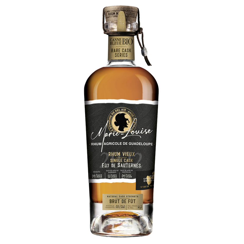 MARIE-LOUISE - RHUM VIEUX - BIO - SINGLE CASK - 2022 - FÛT DE SAUTERNES - BRUT DE FÛT - 61,2% - 50CL MARIE-LOUISE - RHUM VIEUX - BIO - SINGLE CASK - 2022 - FÛT DE SAUTERNES - BRUT DE FÛT - 61,2% - 50CL