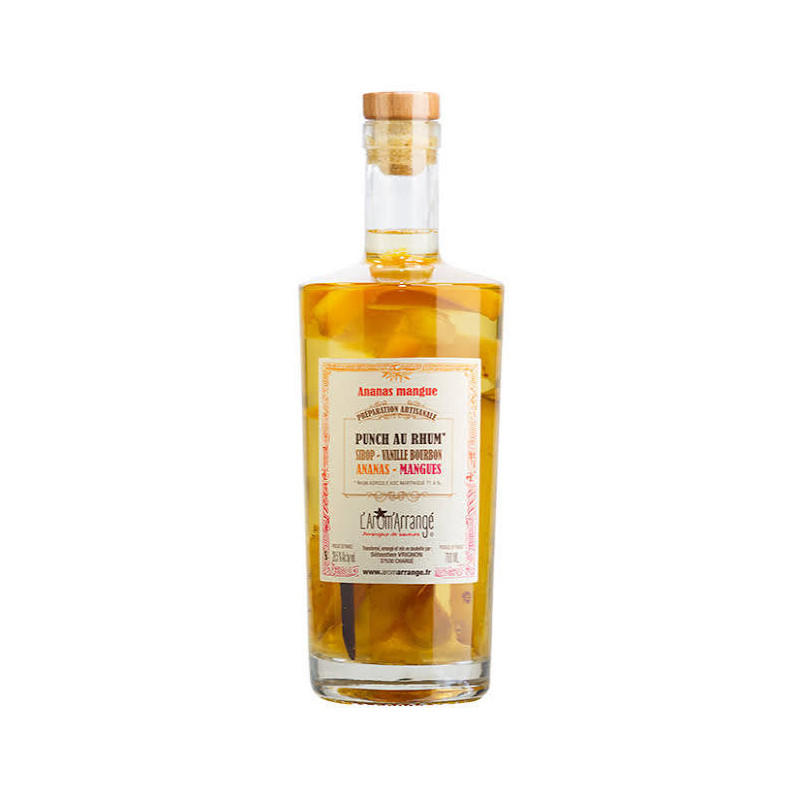 L'ARÔM'ARRANGÉ - PUNCH AU RHUM - ANANAS MANGUE - 28,5% - 70CL L'ARÔM'ARRANGÉ - PUNCH AU RHUM - ANANAS MANGUE - 28,5% - 70CL