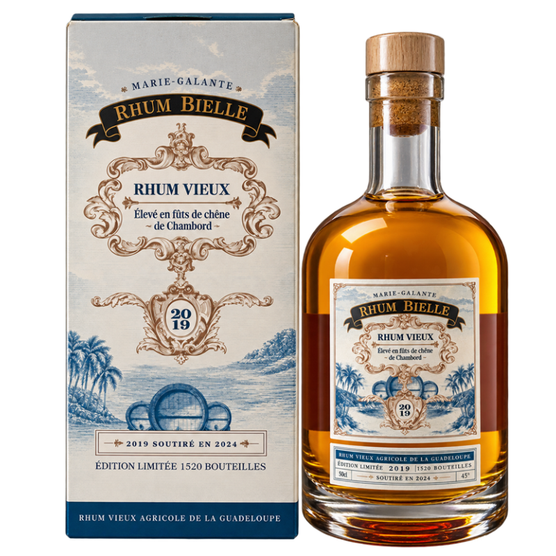 BIELLE - RHUM VIEUX - 2019 - FÛTS DE CHAMBORD - 45% - 50CL BIELLE - RHUM VIEUX - 2019 - FÛTS DE CHAMBORD - 45% - 50CL