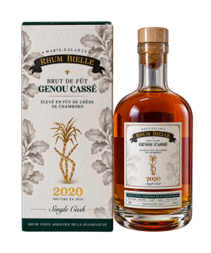 BIELLE - RHUM VIEUX - GENOU CASSÉ - BRUT DE FÛT - SINGLE CASK 2020 - 58,2% - 50CL