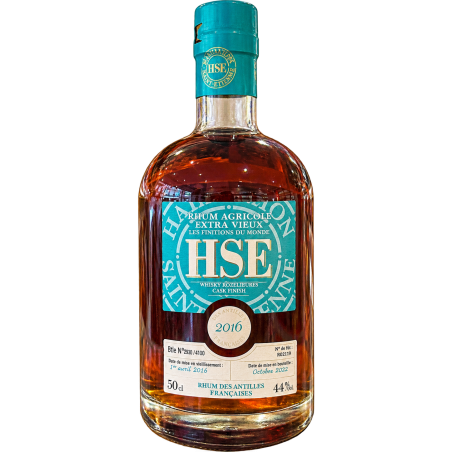 HSE - RHUM VIEUX - FINISH WHISKY ROZELIEURES 2016 - 48% - 50CL