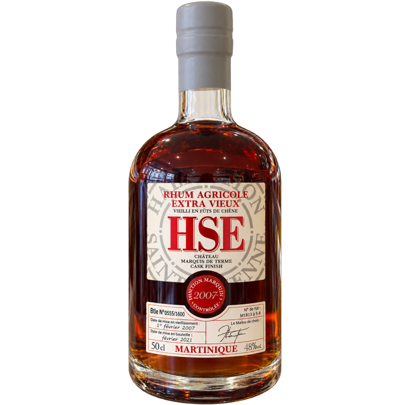 HSE - RHUM VIEUX - FINISH MARQUIS DE TERME 2007 - 48% - 50CL HSE - RHUM VIEUX - FINISH MARQUIS DE TERME 2007 - 48% - 50CL