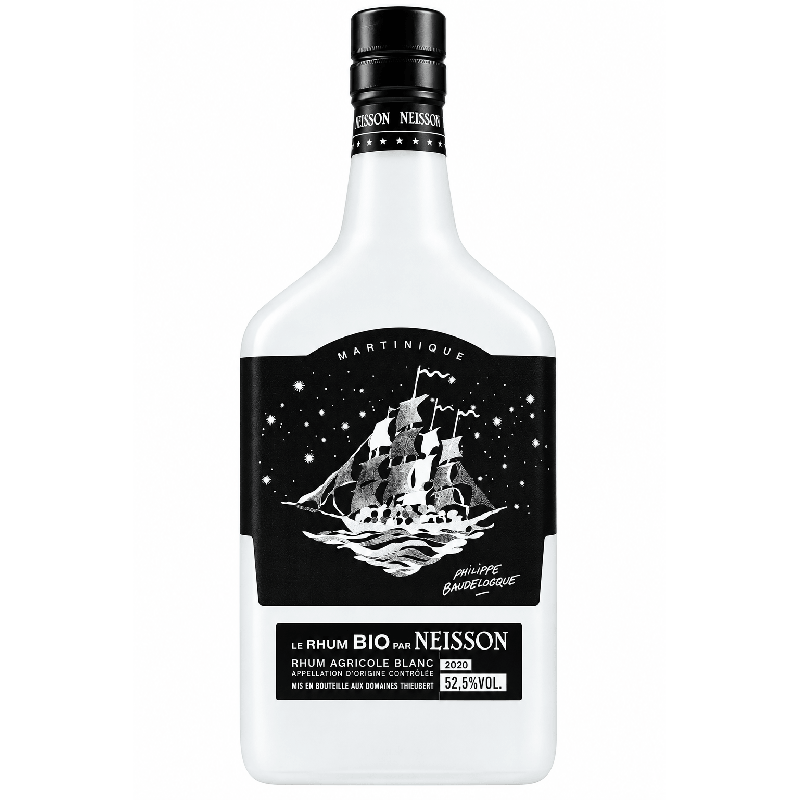 NEISSON - RHUM BLANC - LE RHUM BIO PAR NEISSON - 52,5% - 70CL NEISSON - RHUM BLANC - LE RHUM BIO PAR NEISSON - 52,5% - 70CL