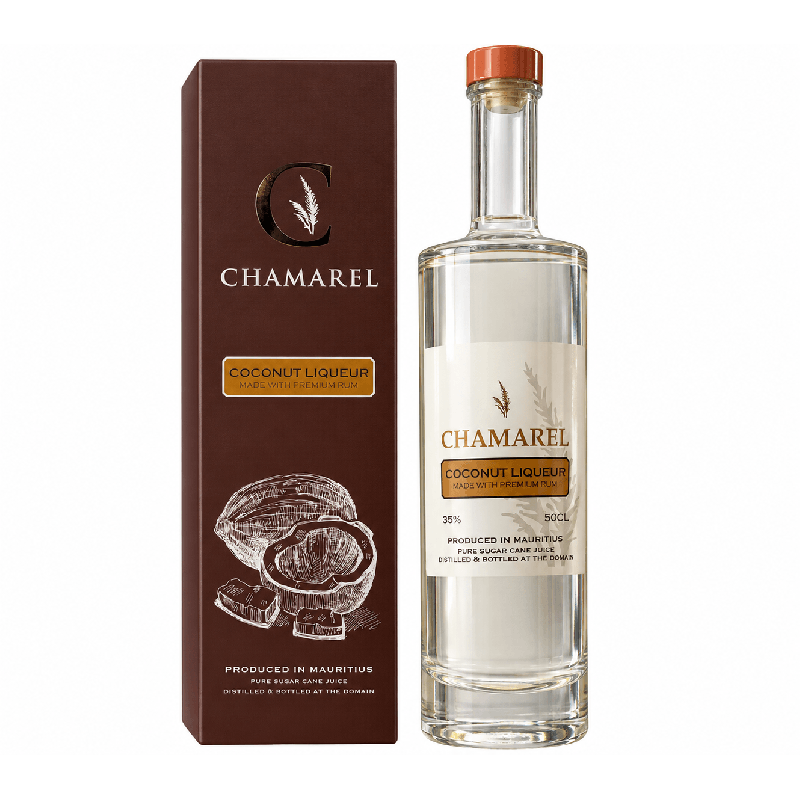 CHAMAREL - COCONUT LIQUEUR - 35% - 50CL CHAMAREL - COCONUT LIQUEUR - 35% - 50CL