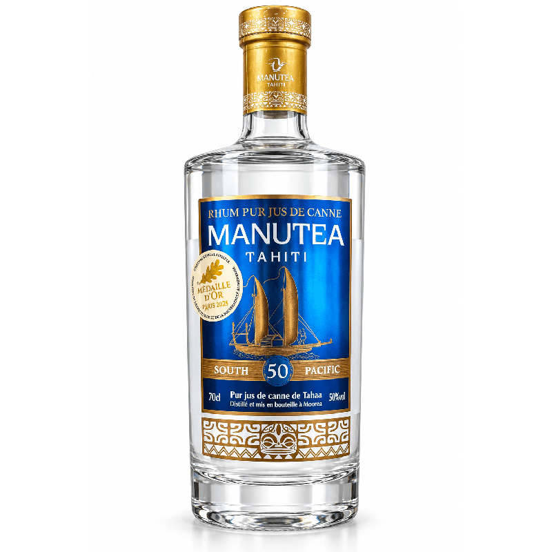 MANUTEA - RHUM BLANC - 50% - 70CL MANUTEA - RHUM BLANC - 50% - 70CL