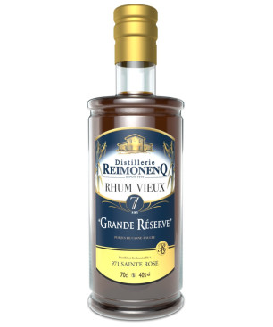 REIMONENQ - RHUM VIEUX - 7 ANS GRANDE RÉSERVE - 40% - 70CL