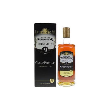REIMONENQ - RHUM VIEUX - 9 ANS CUVÉE "PRESTIGE" - 40% - 70CL