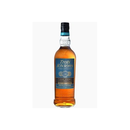 TROIS RIVIERES - RHUM AMBRÉ - FINISH WHISKY SINGLE MALT - 40% - 70CL